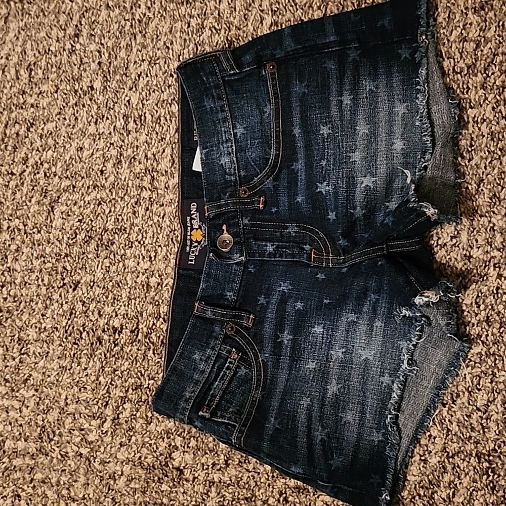 LUCKY BRAND Riley Short Stars & Stripes size 00/24